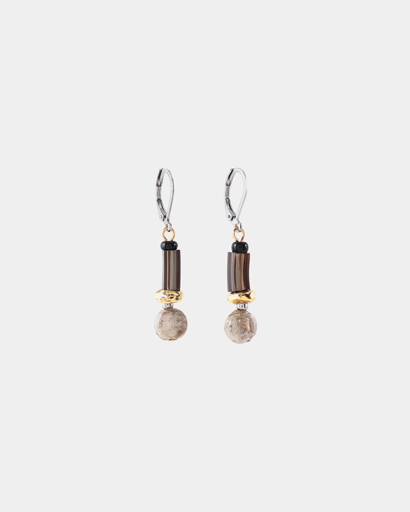 Boucles d'oreilles Diya Deux tons