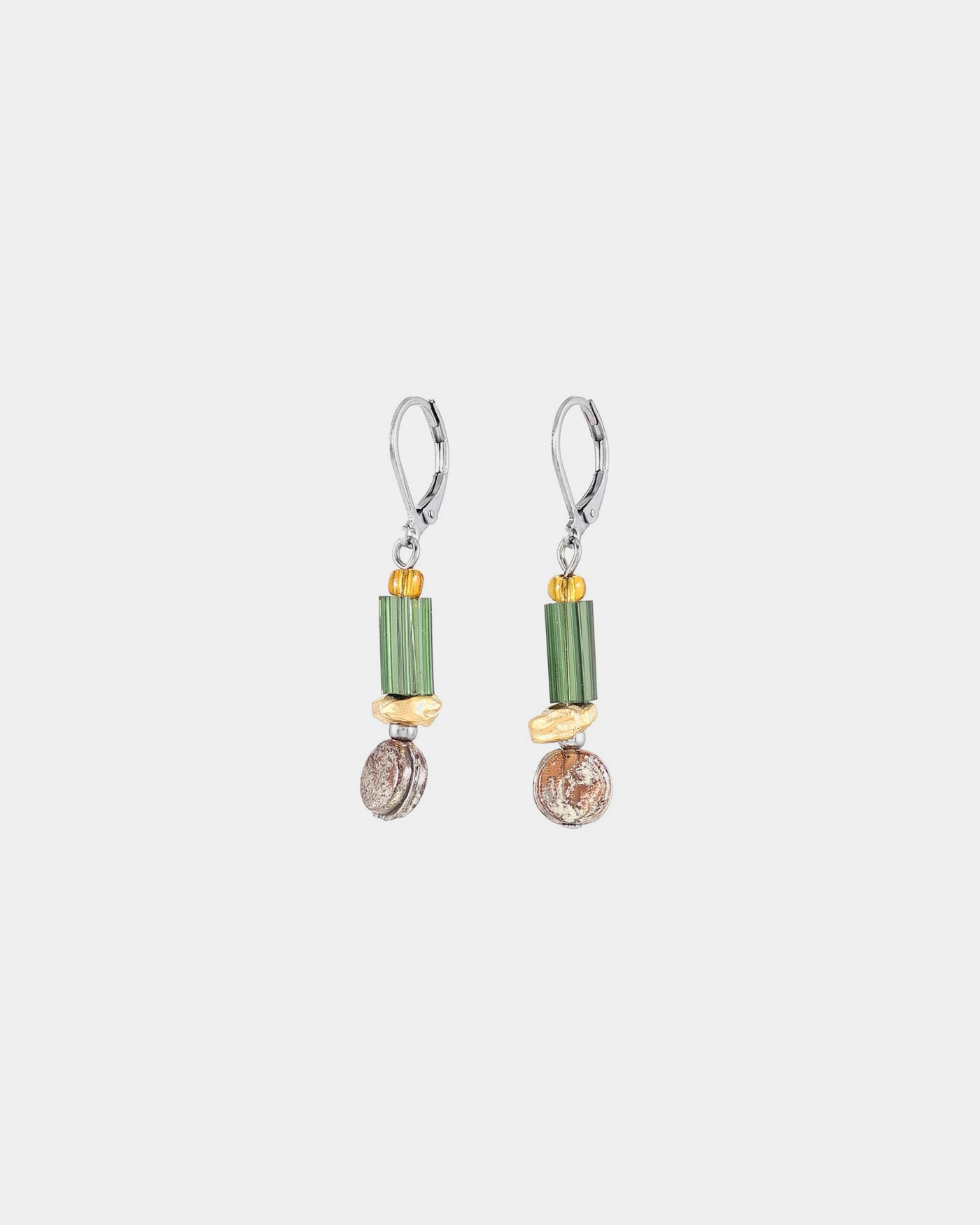 Diya two-tone earrings