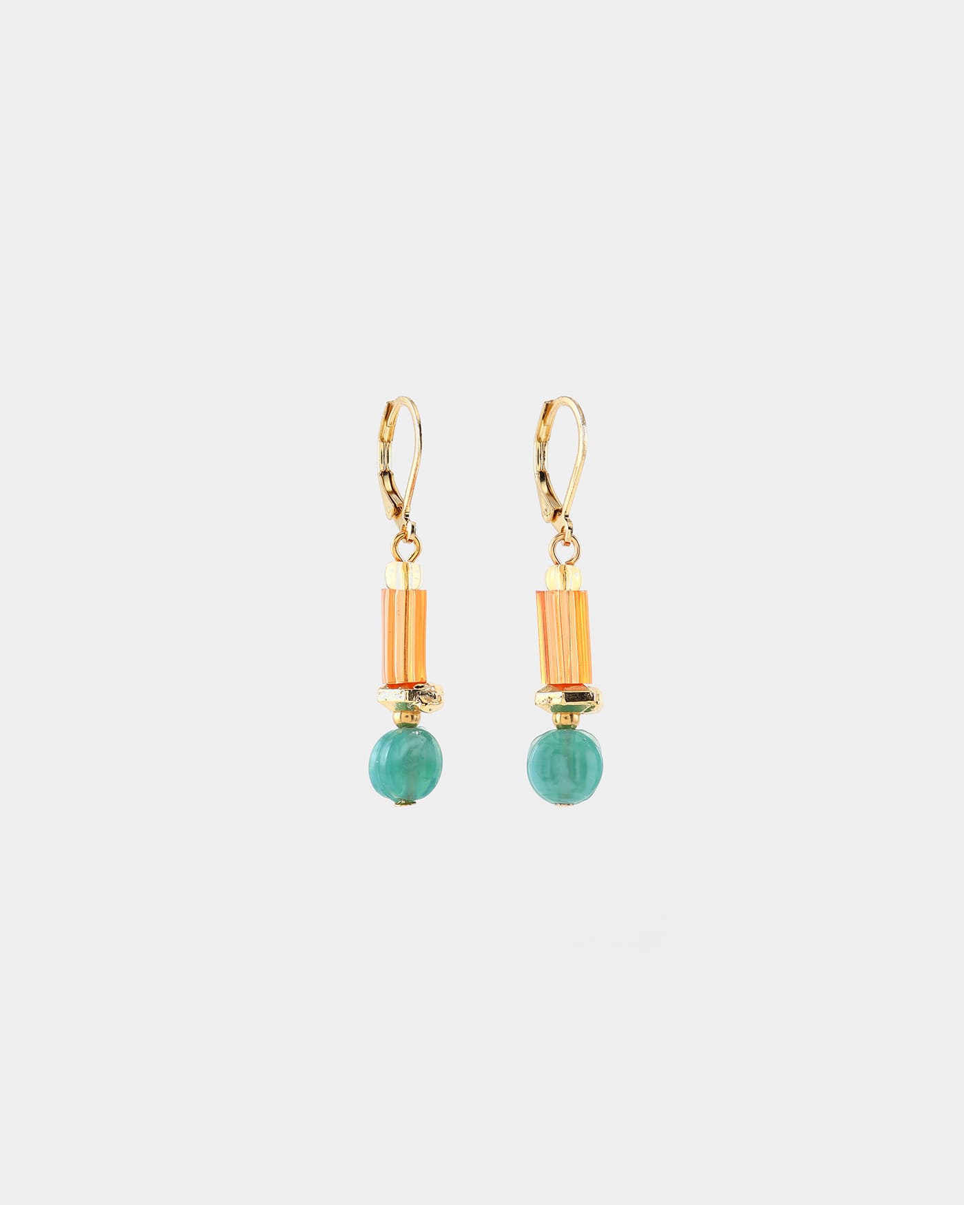 Diya gold earrings