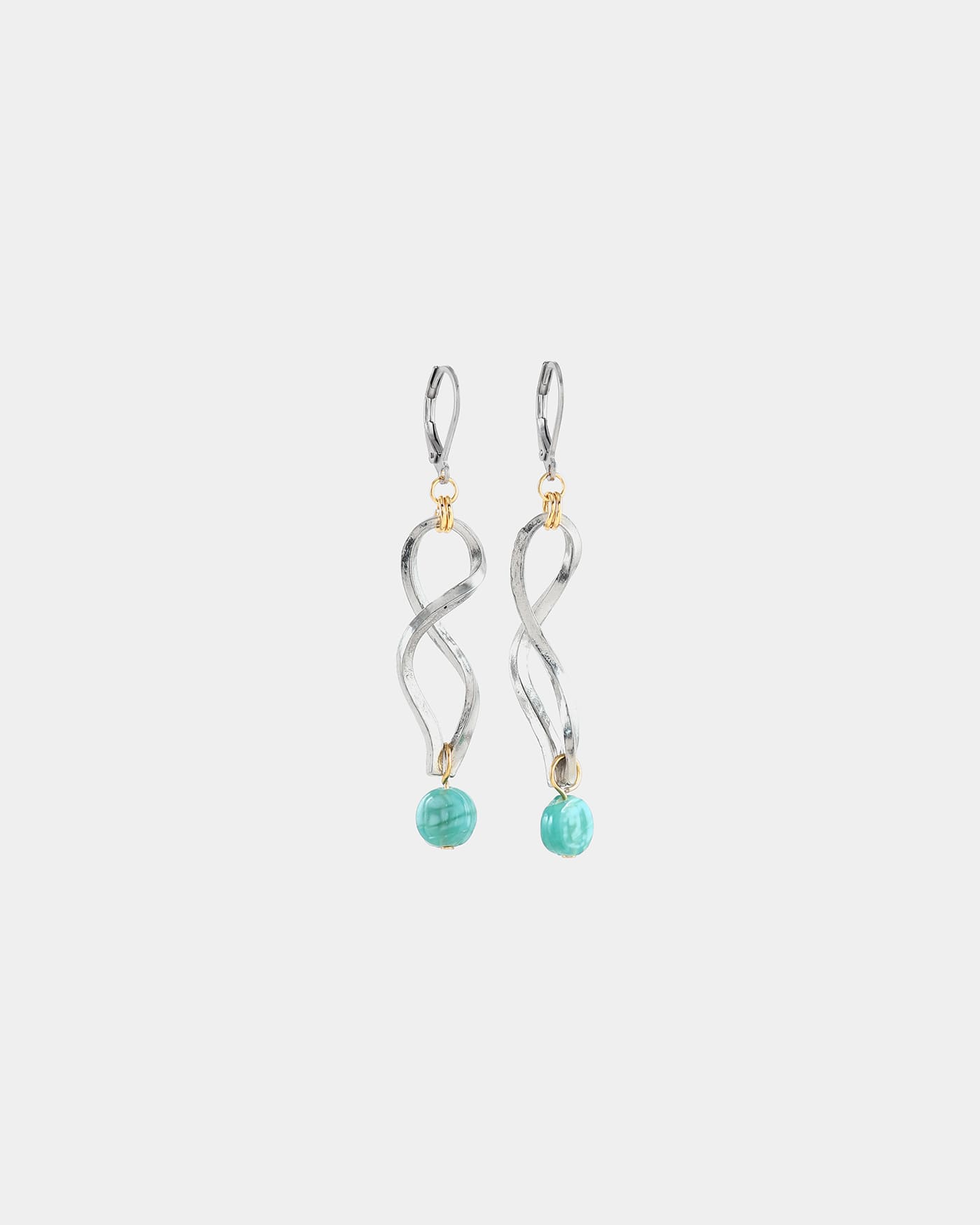 Boucles d'oreilles Fuyus Deux tons