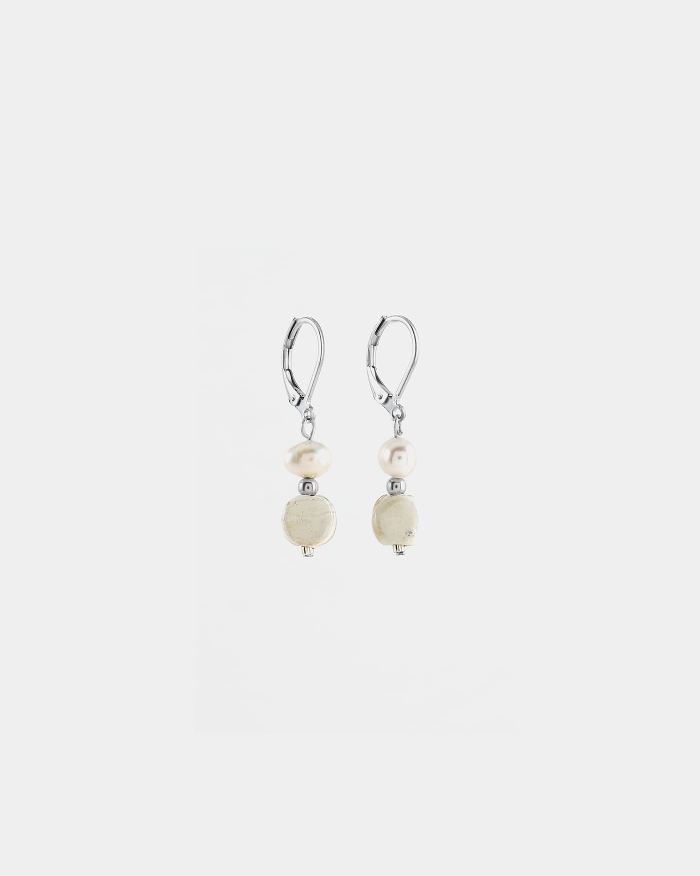 Beta silver earrings