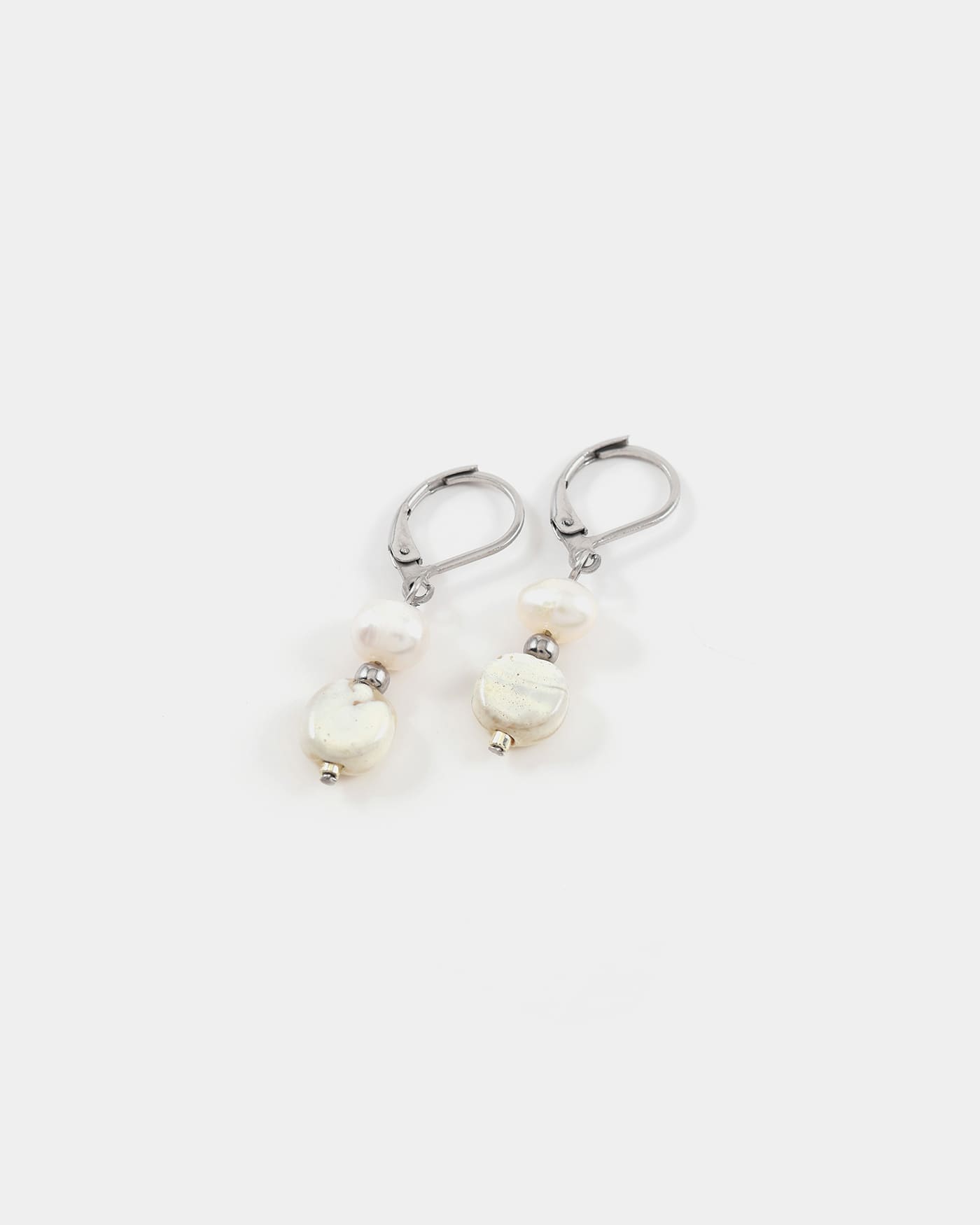 Beta silver earrings