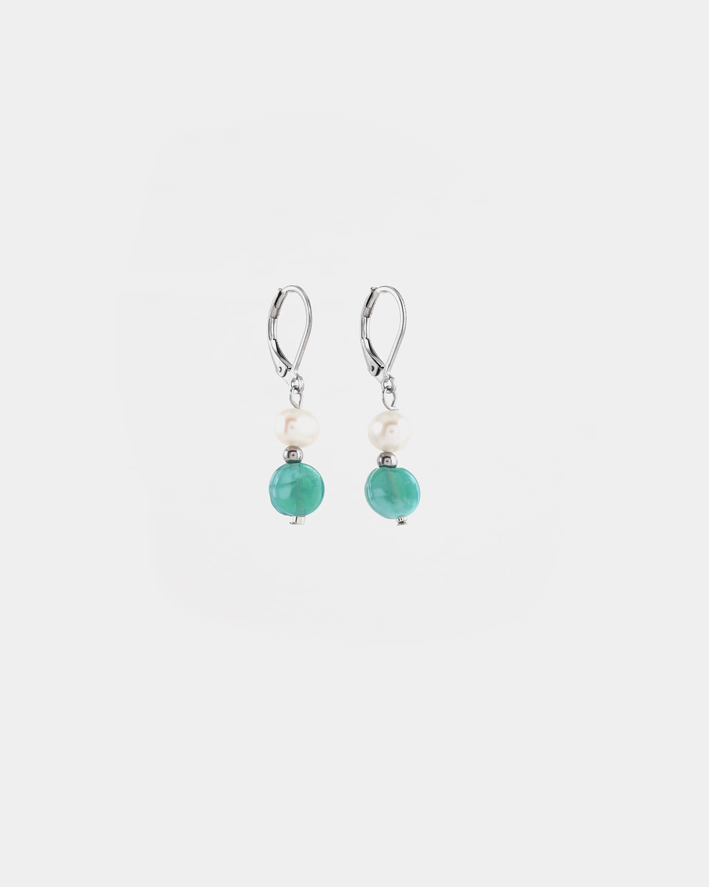 Beta silver earrings