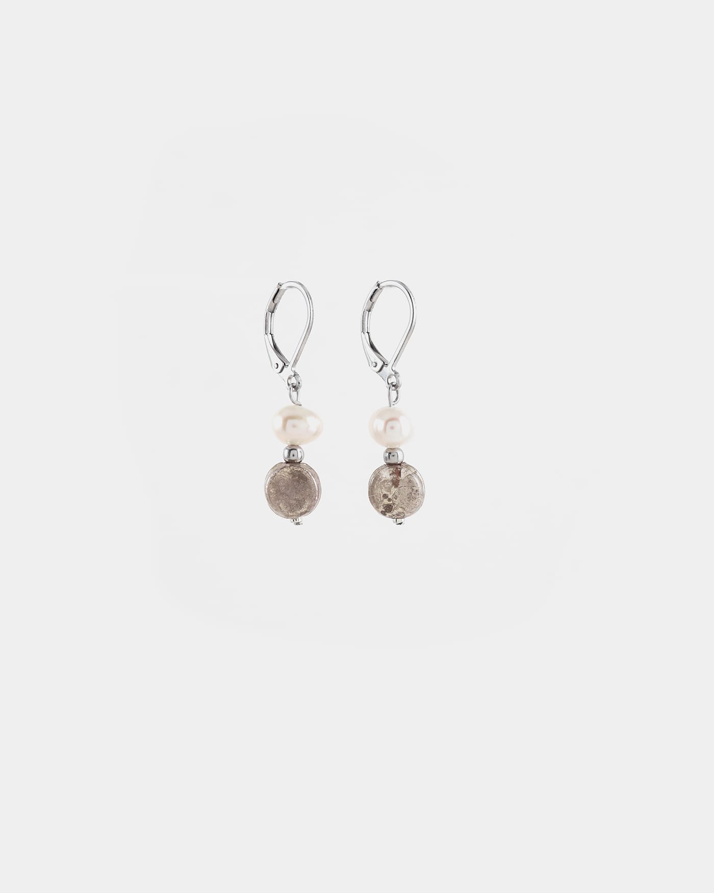 Beta silver earrings
