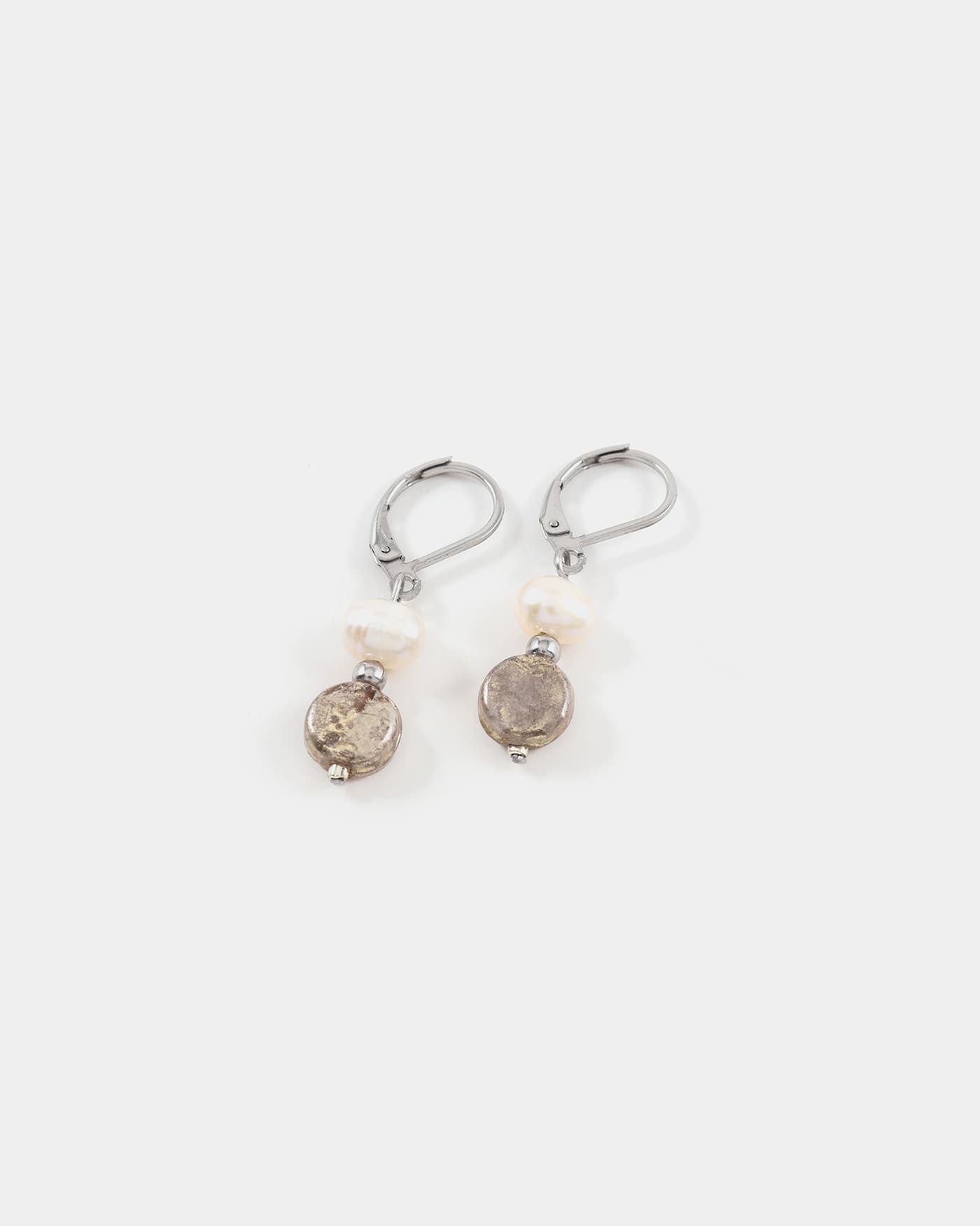 Beta silver earrings