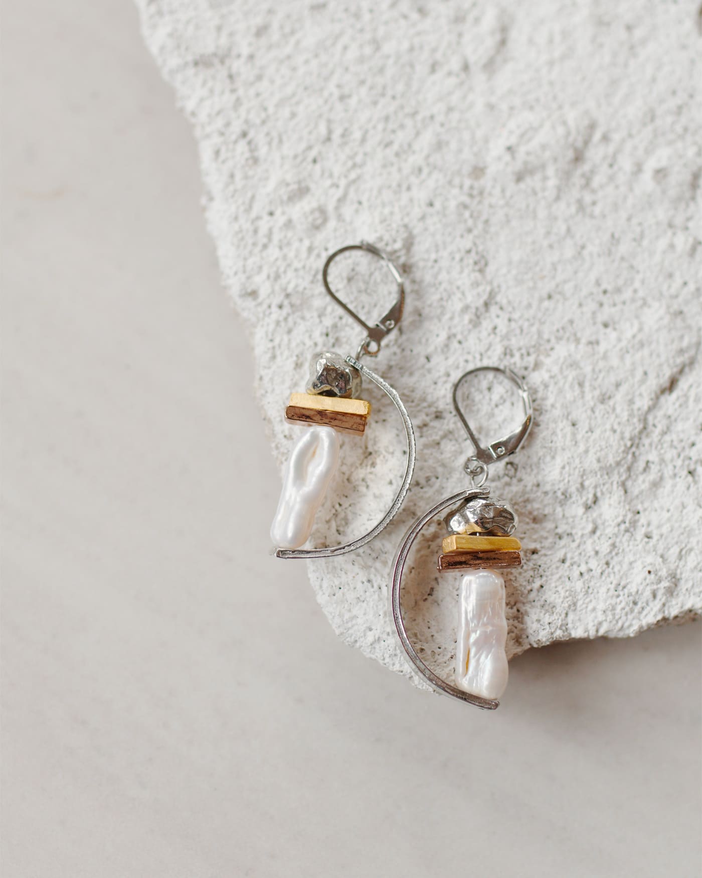 Shirley Two-tone Earrings