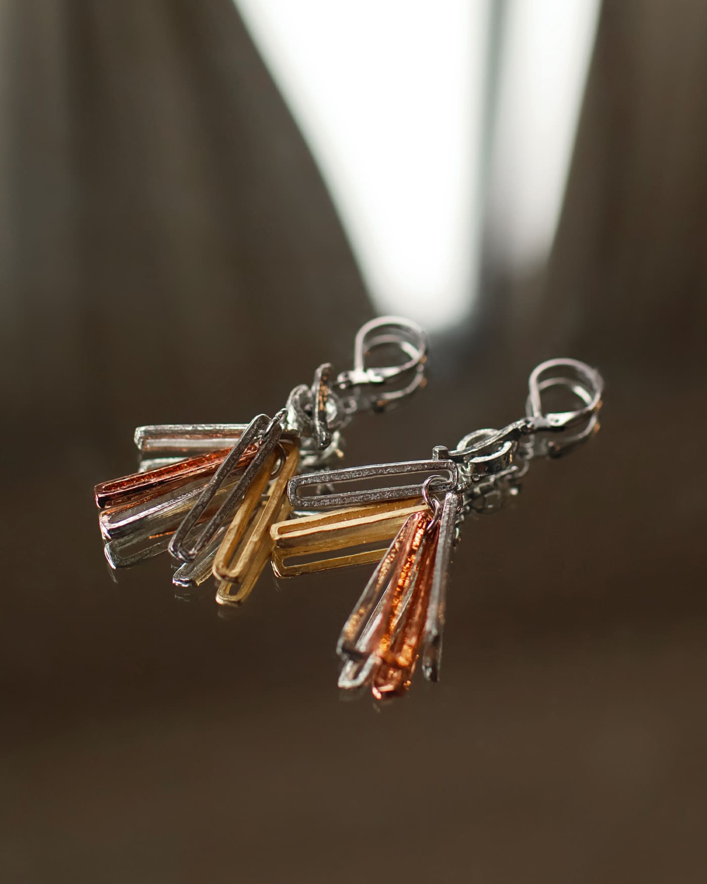 Boucles d'oreilles Manao Deux tons
