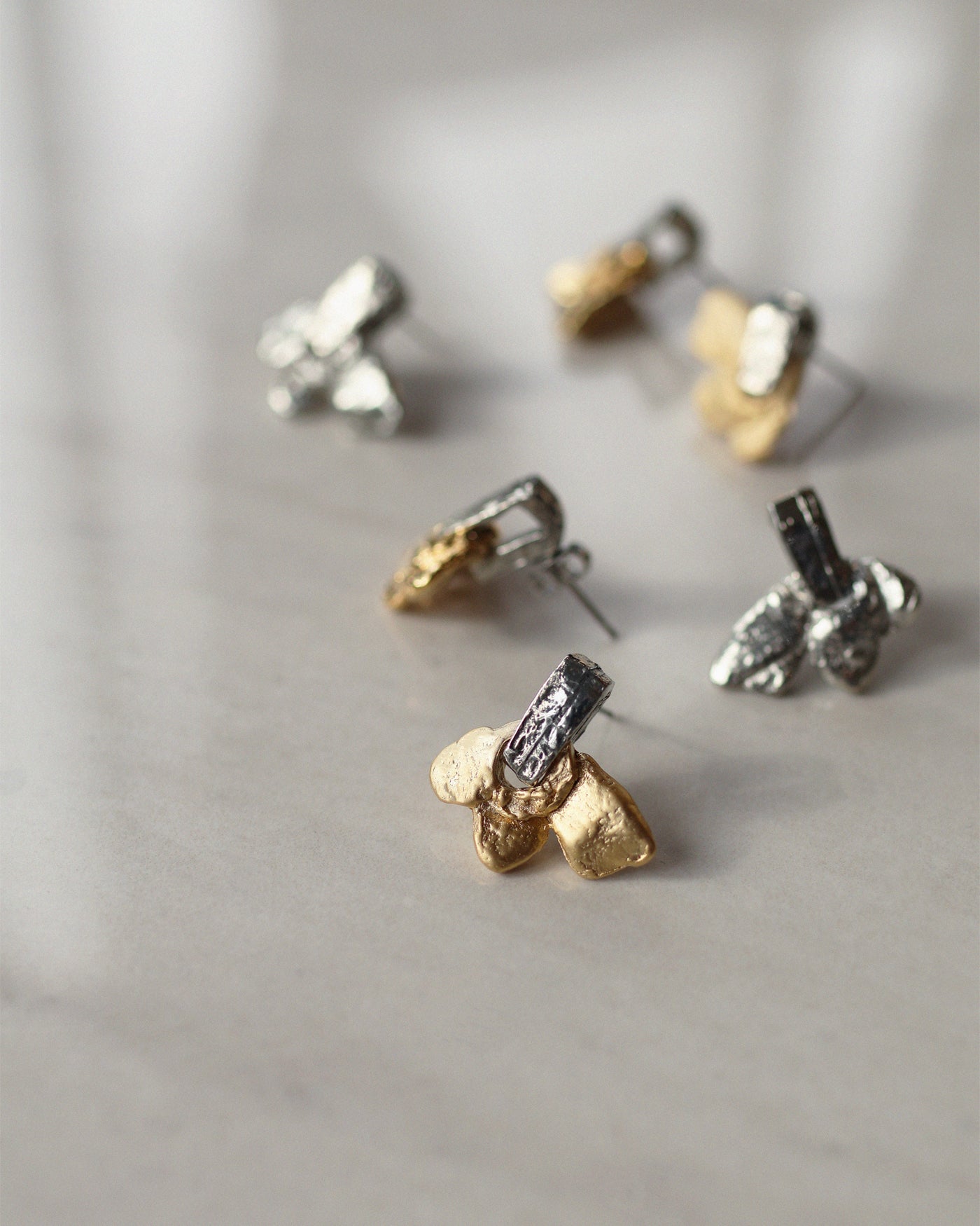 Nashira two-tone earrings