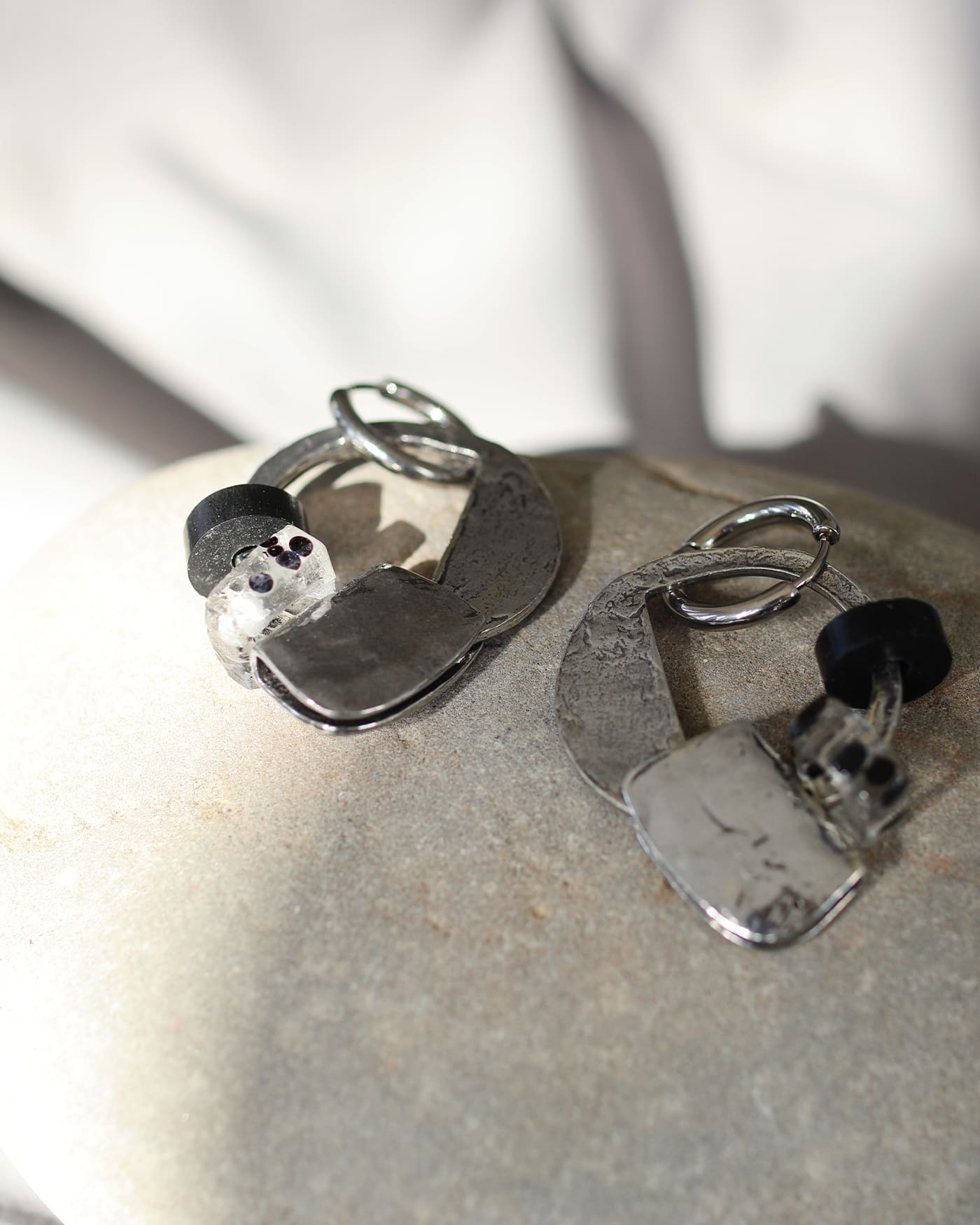 Scorpius silver earrings