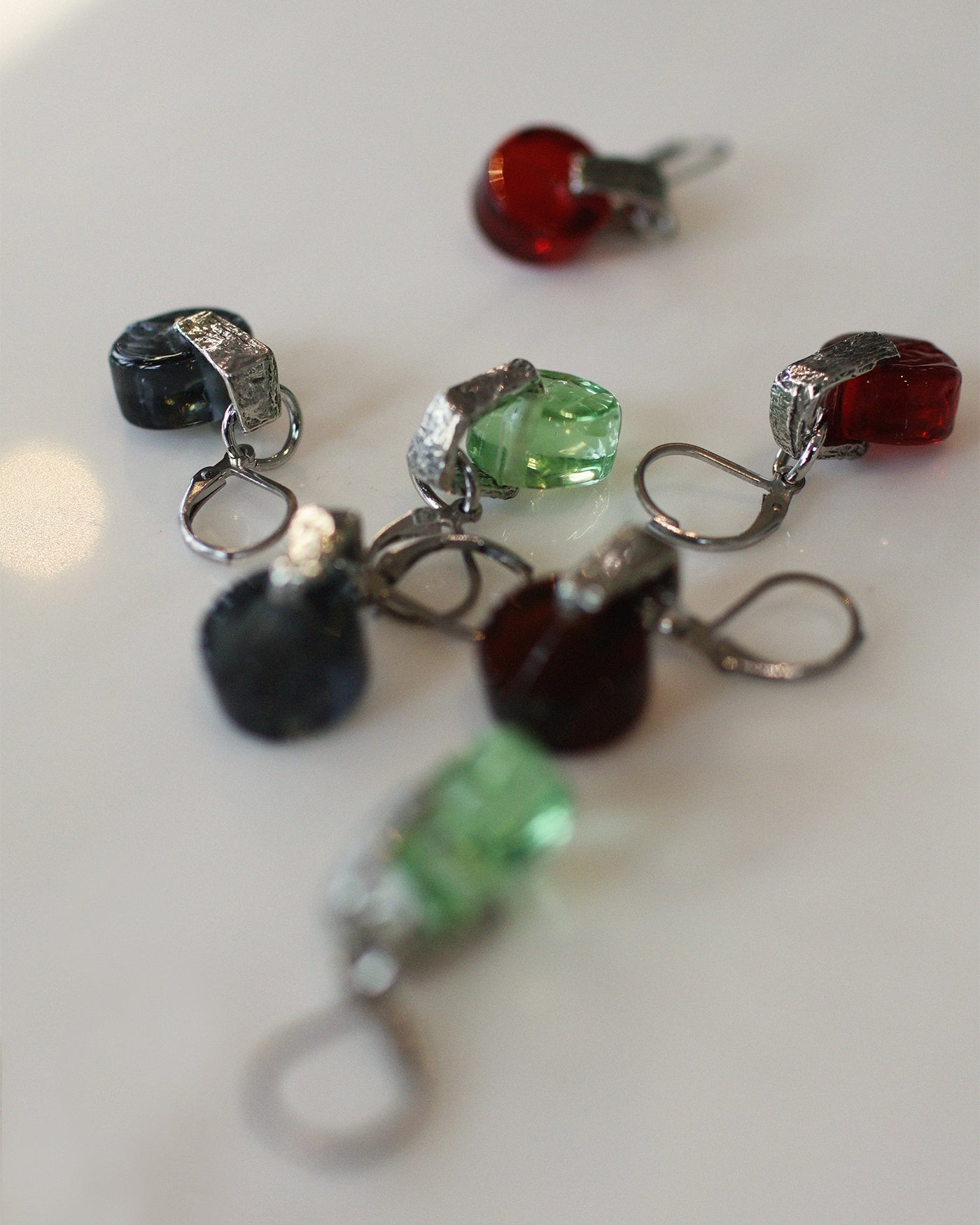 Dalim silver earrings