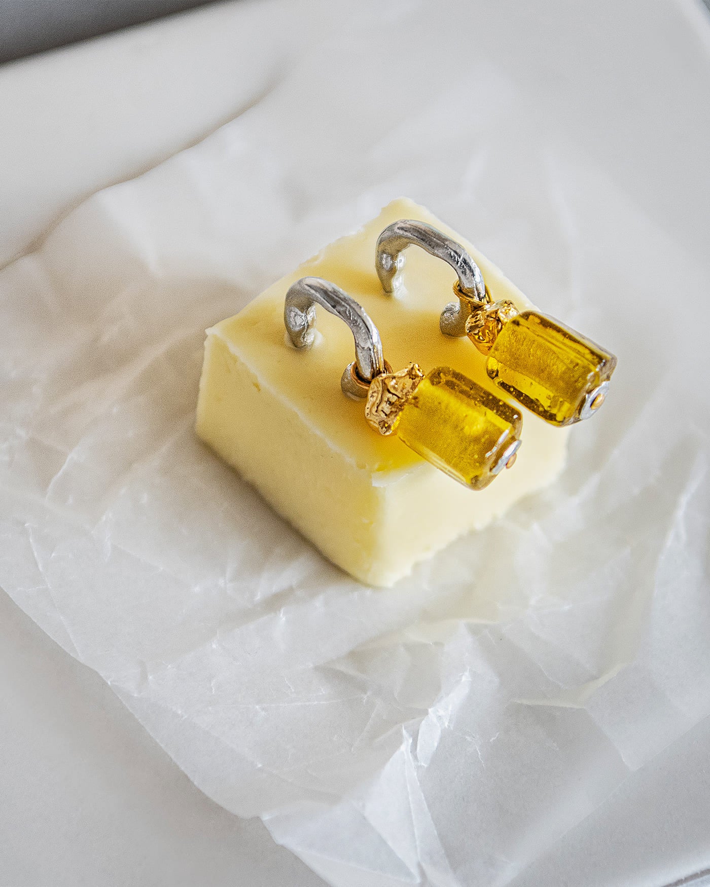 Boucles d'oreilles Melune Deux tons