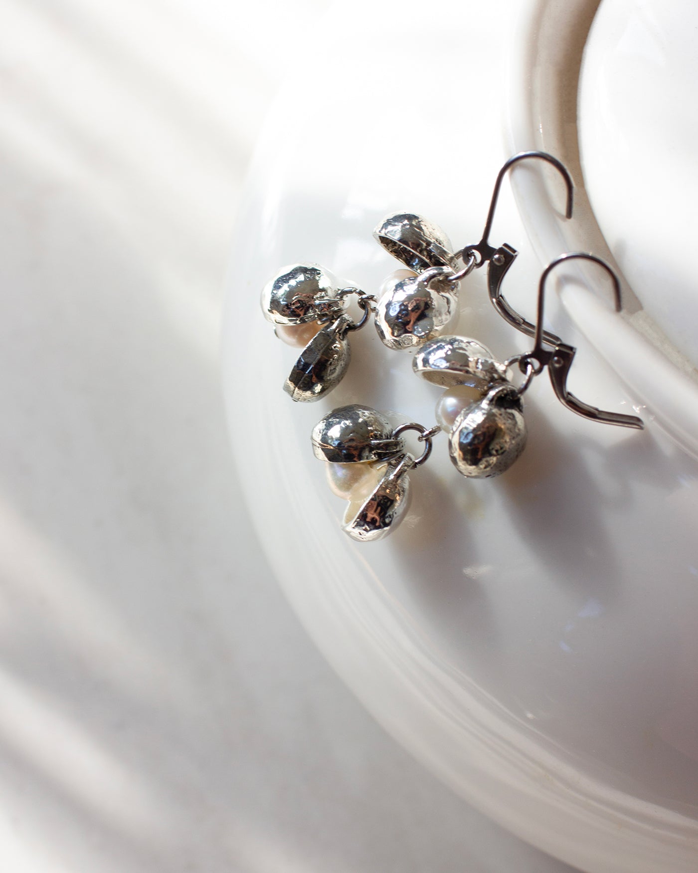 Boucles d'oreilles Pérelle Argent