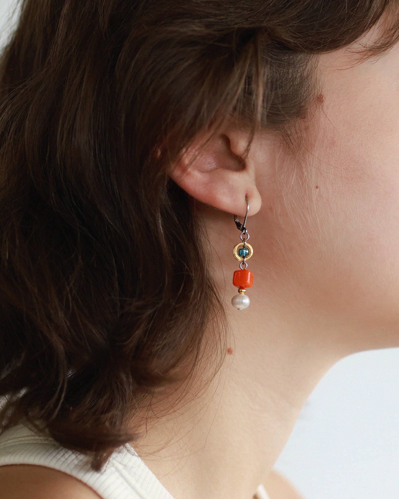 Fawaris two-tone earrings