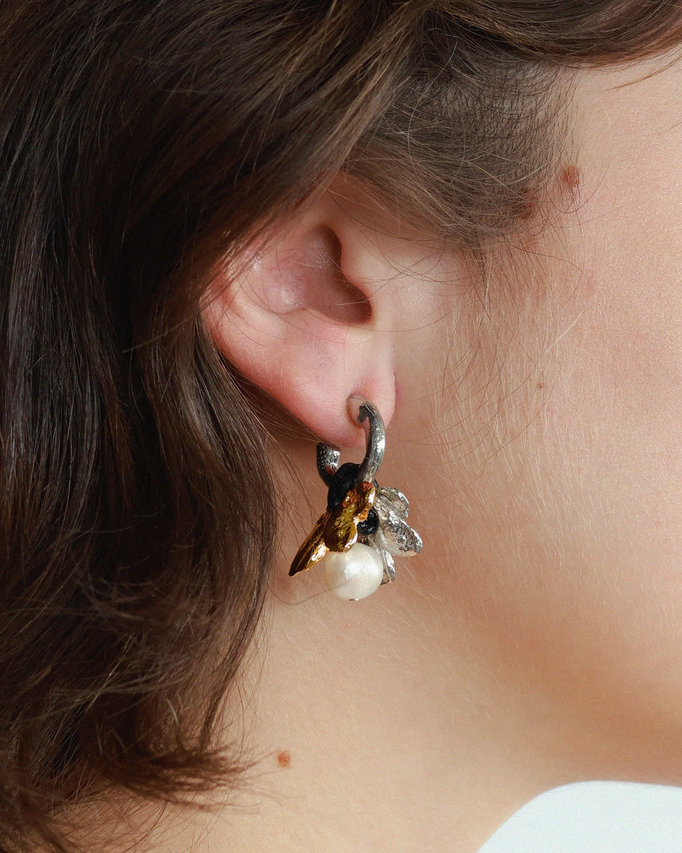 Boucles d'oreilles Vasat Deux tons