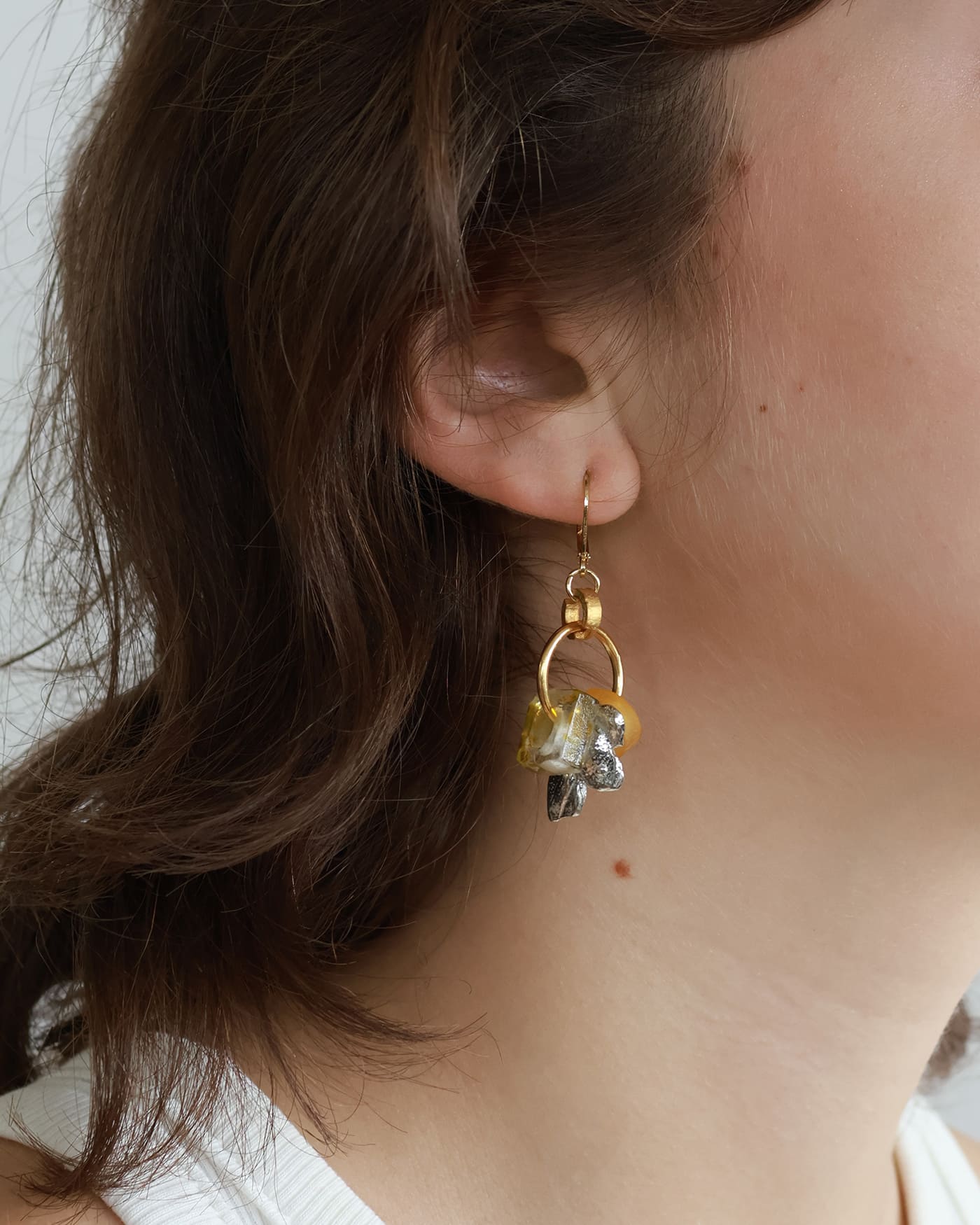 Boucles d'oreilles Naos Deux tons