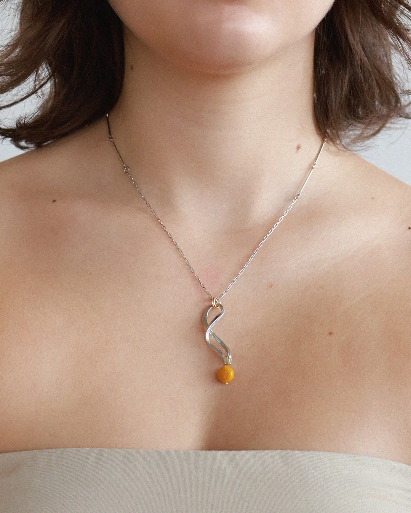 Collier Aries Deux tons