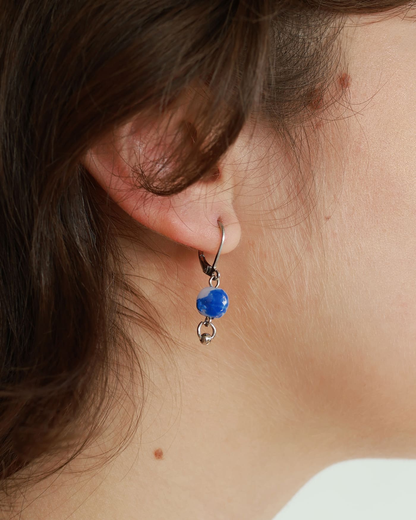 Boucles d'oreilles Ara Argent