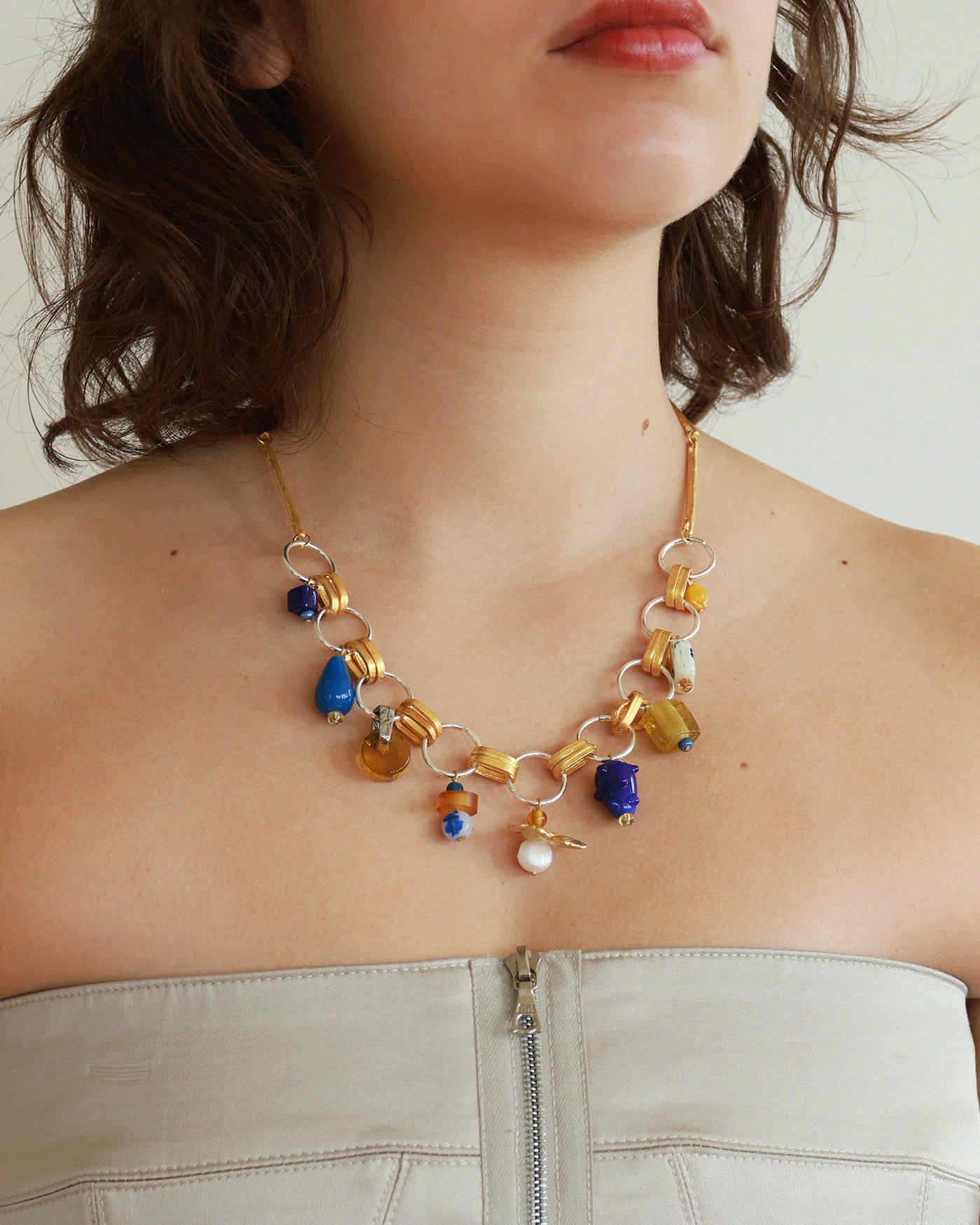 Tiaki two-tone necklace