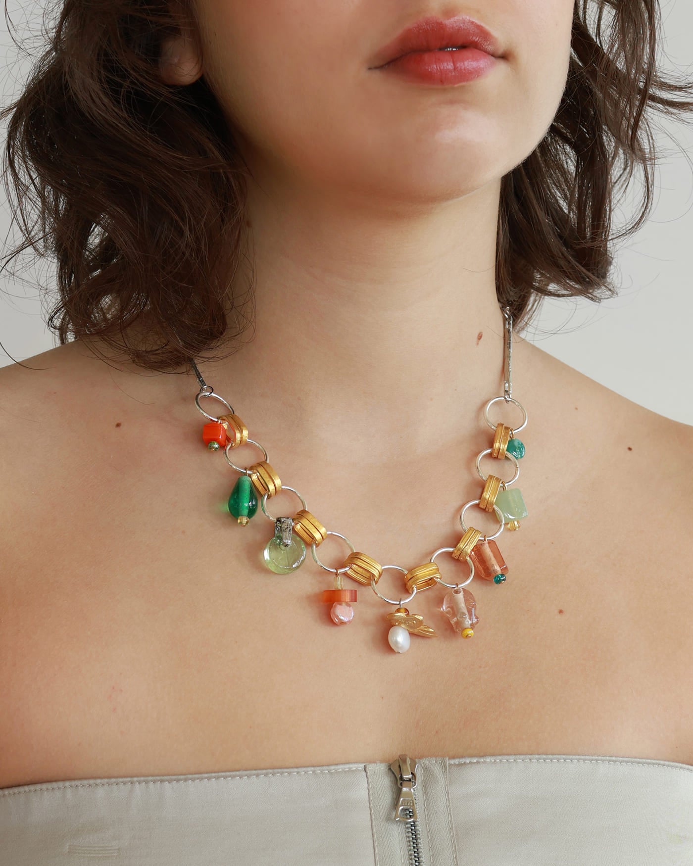 Tiaki two-tone necklace