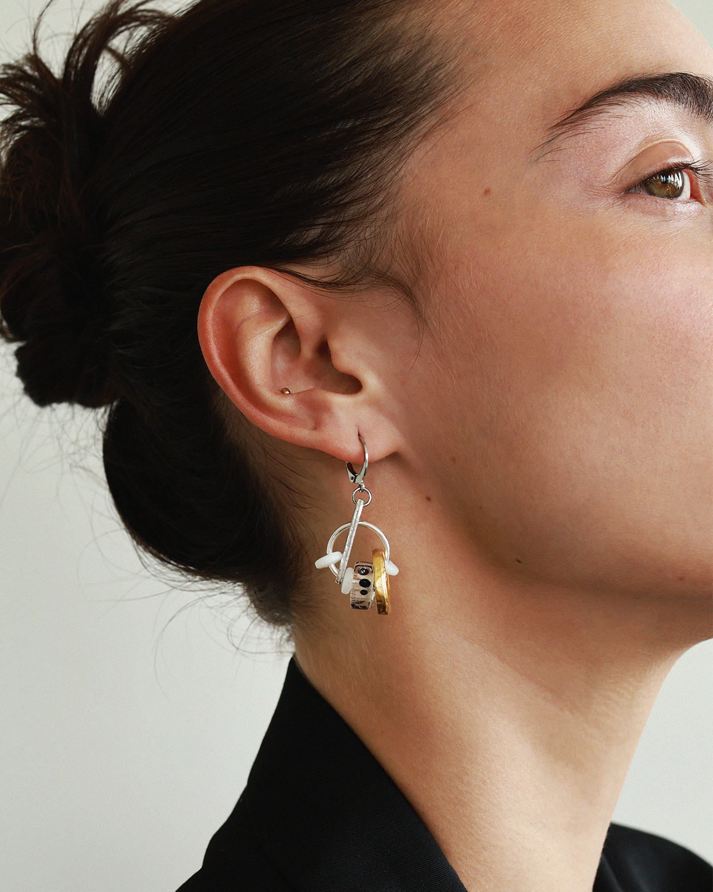 Boucles d'oreilles Vortex Deux tons