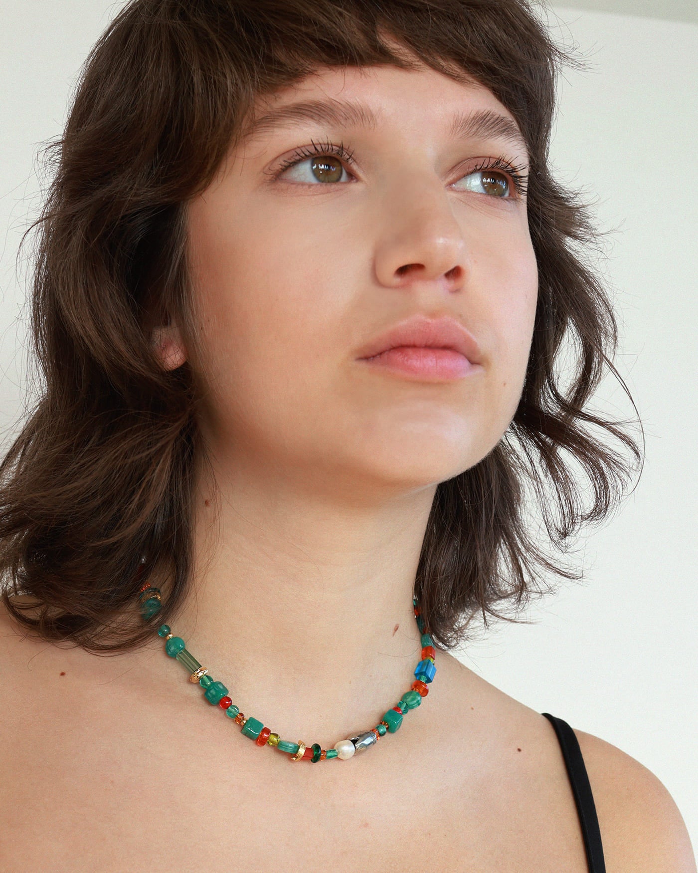 Luan two-tone necklace