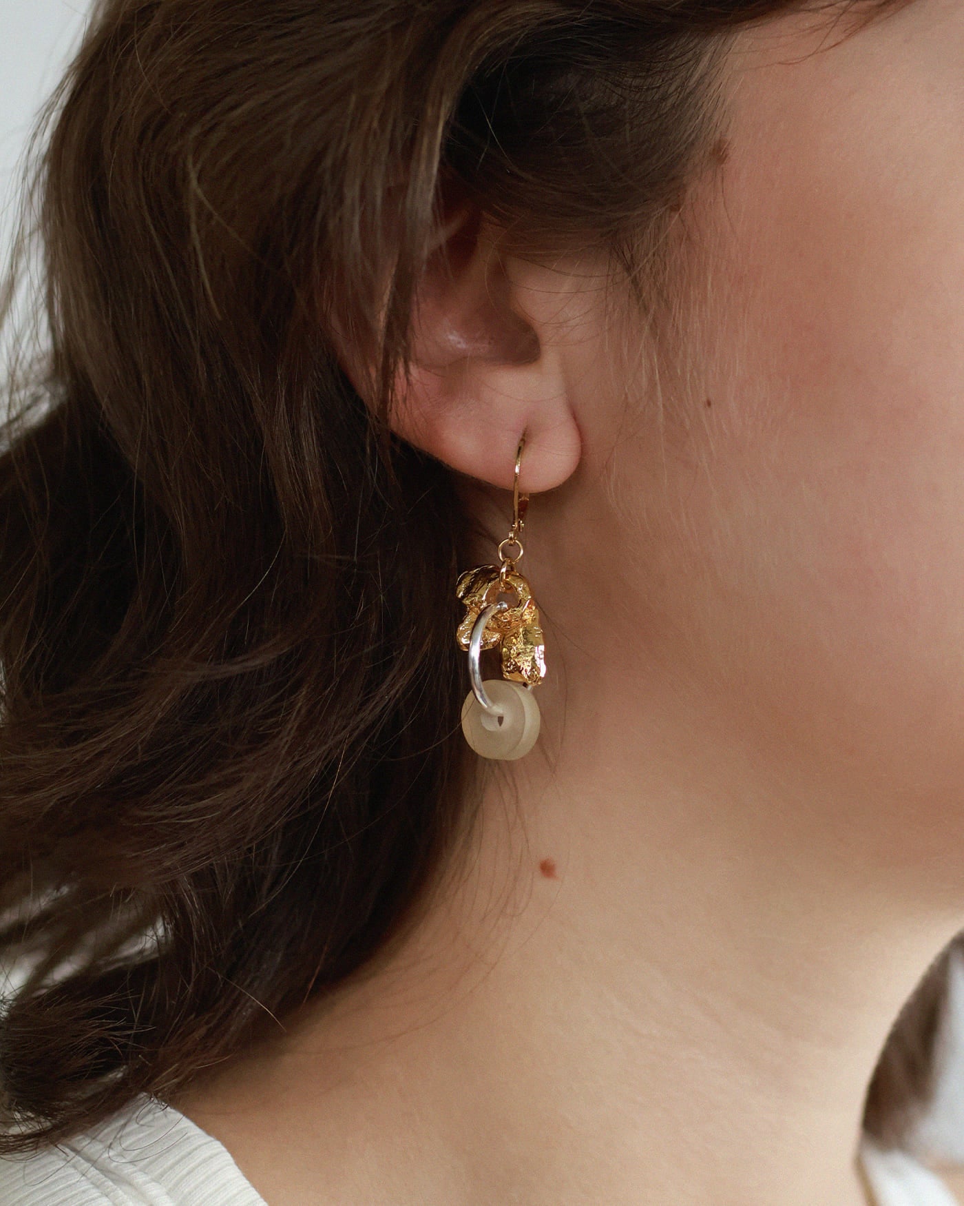 Felis two-tone earrings
