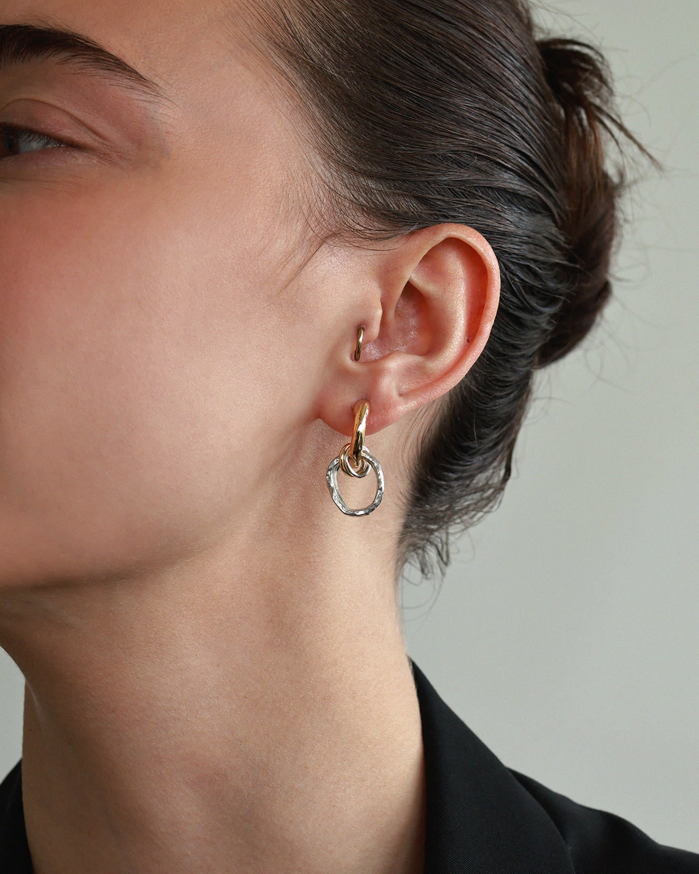 Boucles d'oreilles Venusa Deux tons