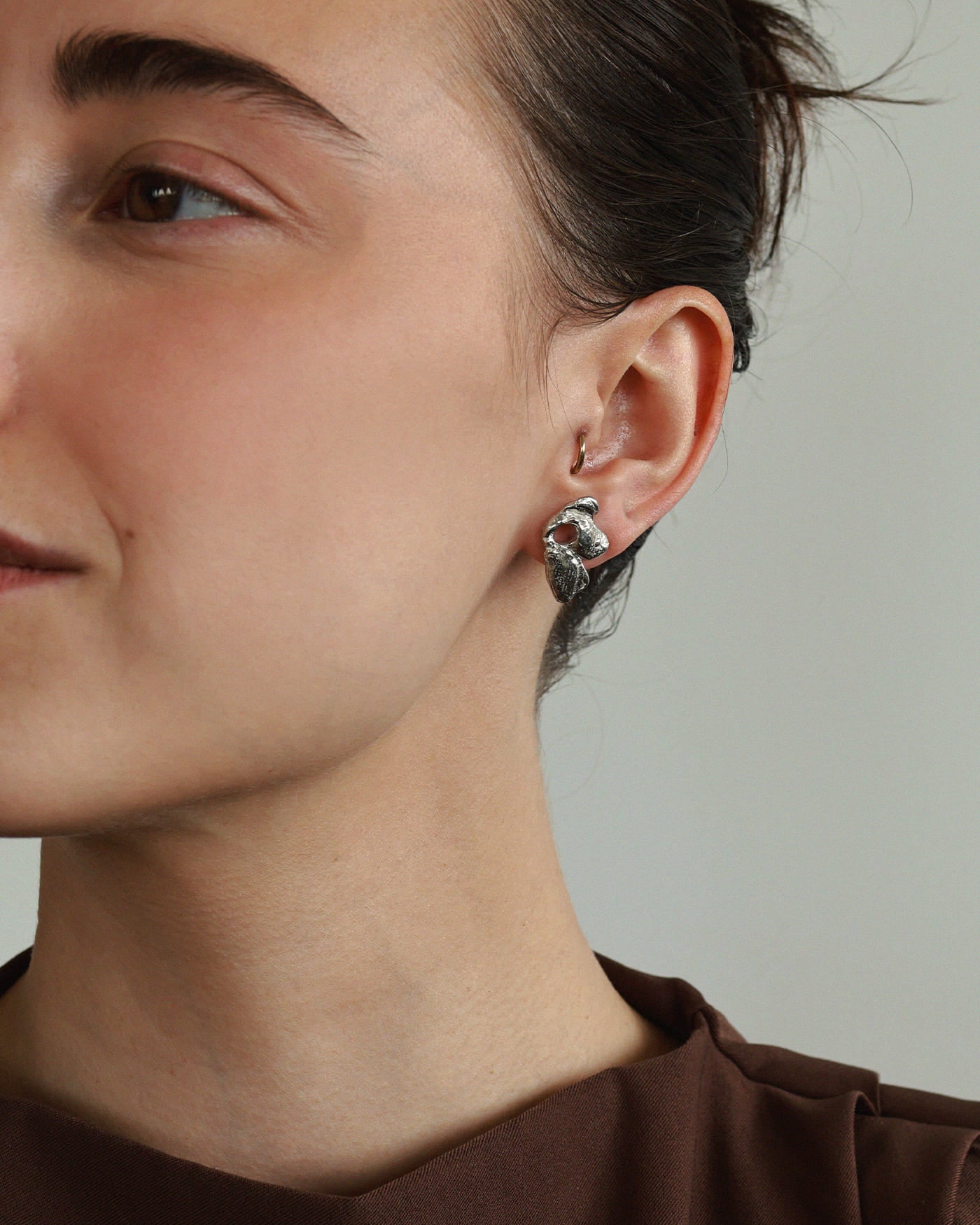 Boucles d'oreilles Macula Argent