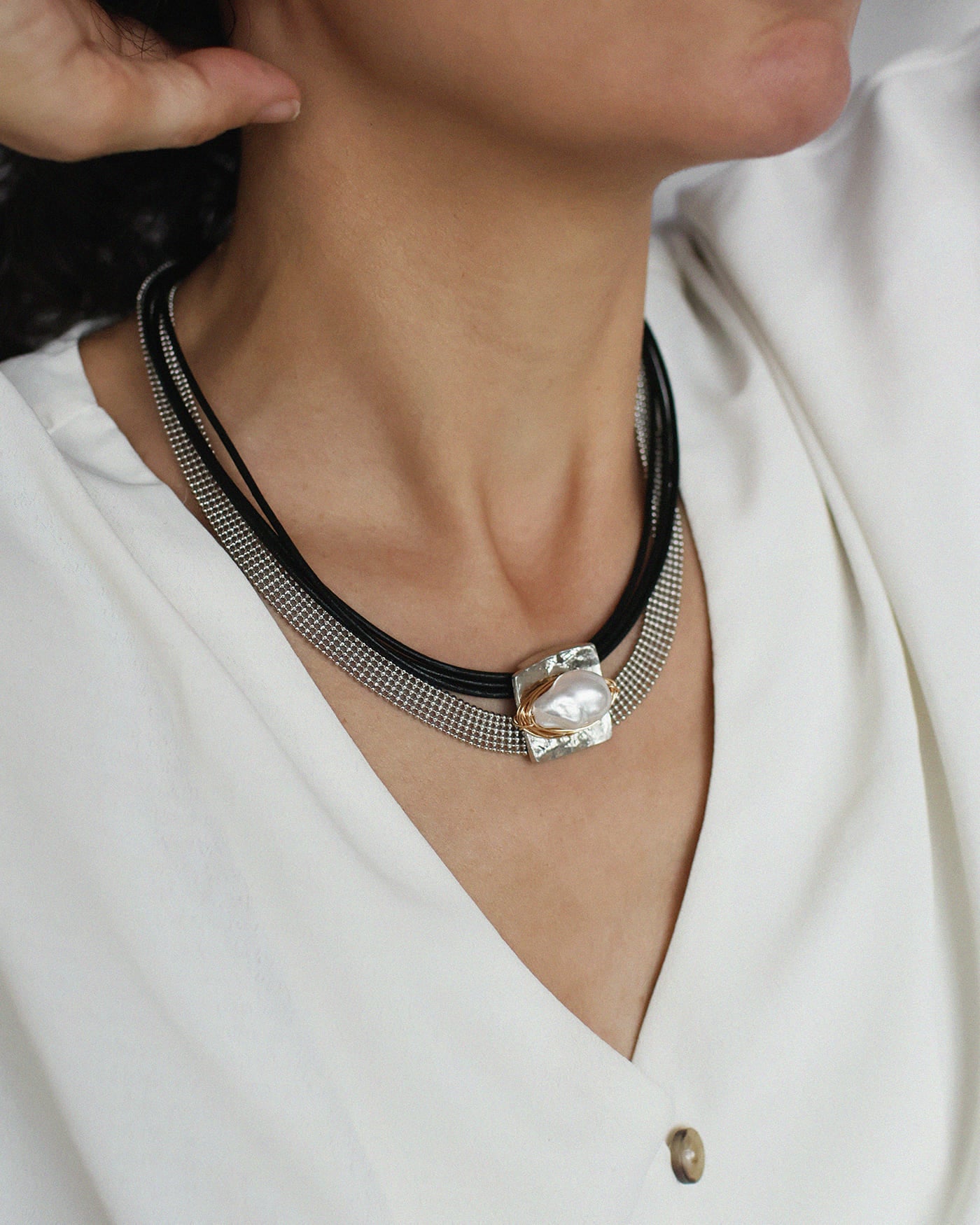 Collier Rasbor Deux tons