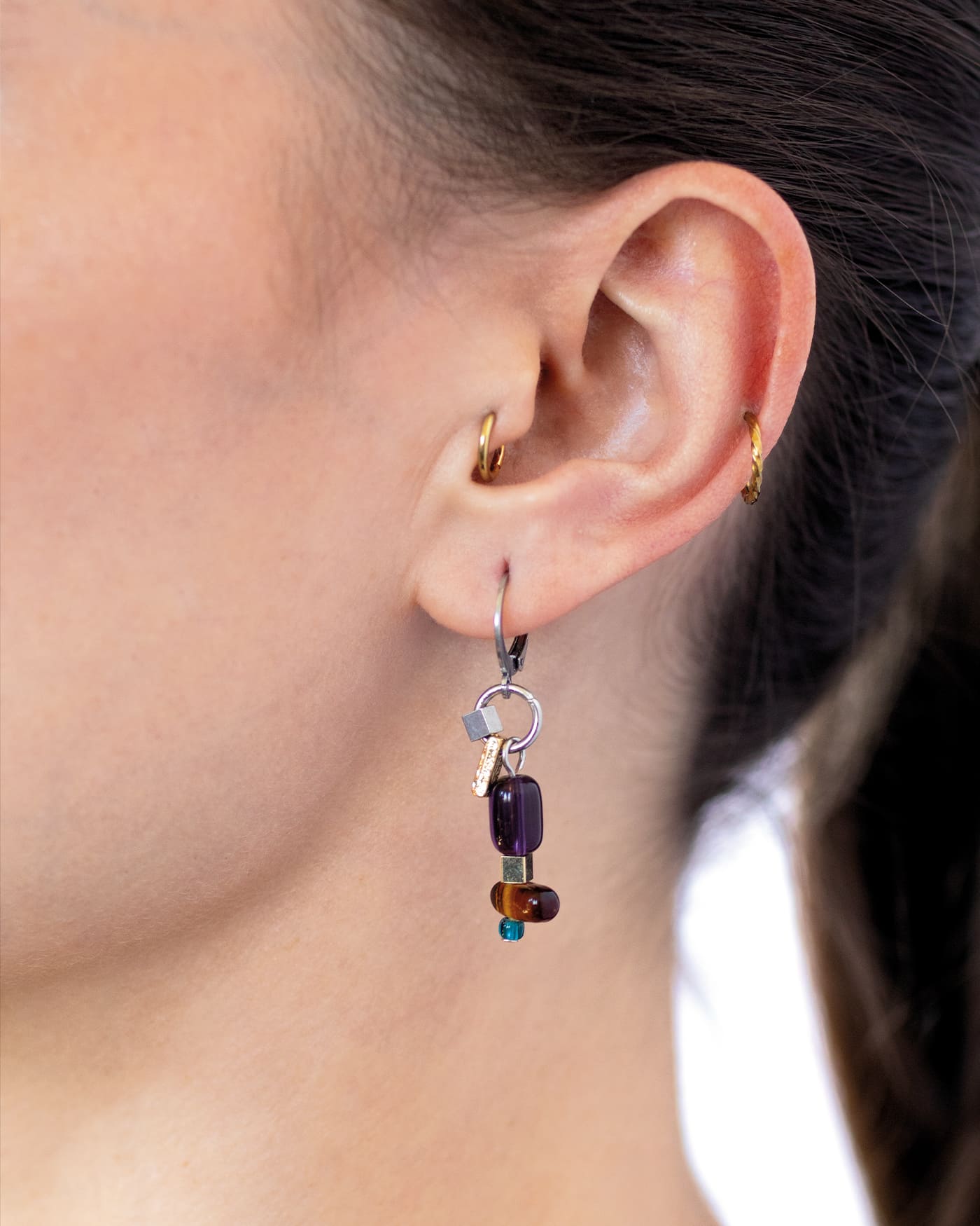 Boucles d'oreilles Erugo Deux tons