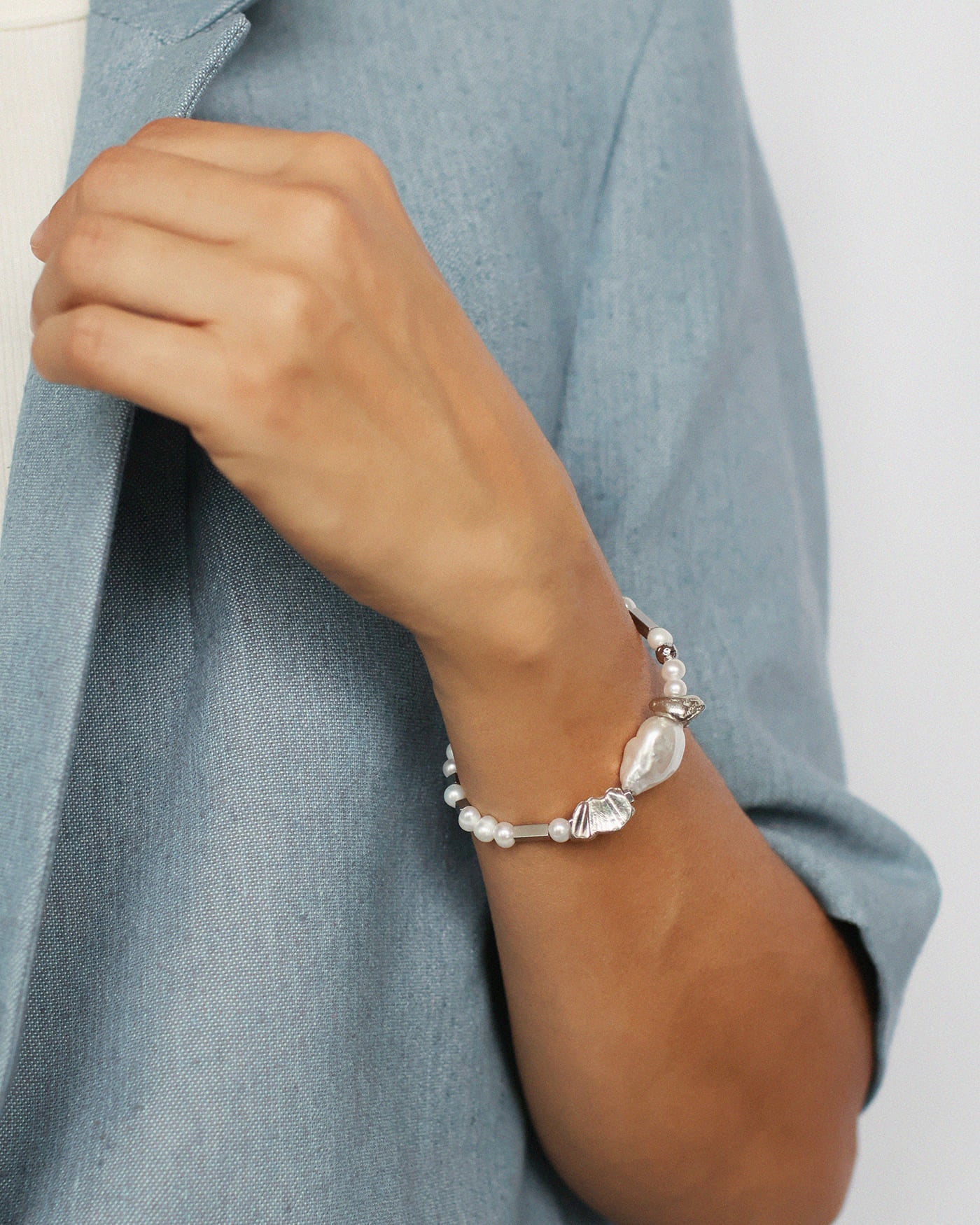 Gator Silver Bracelet