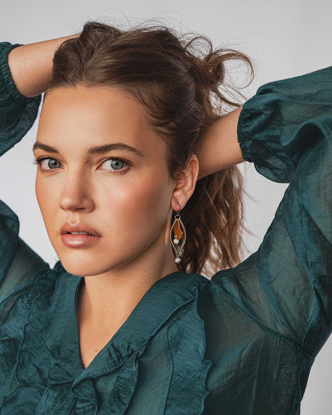 Boucles d'oreilles Yvaine Deux tons