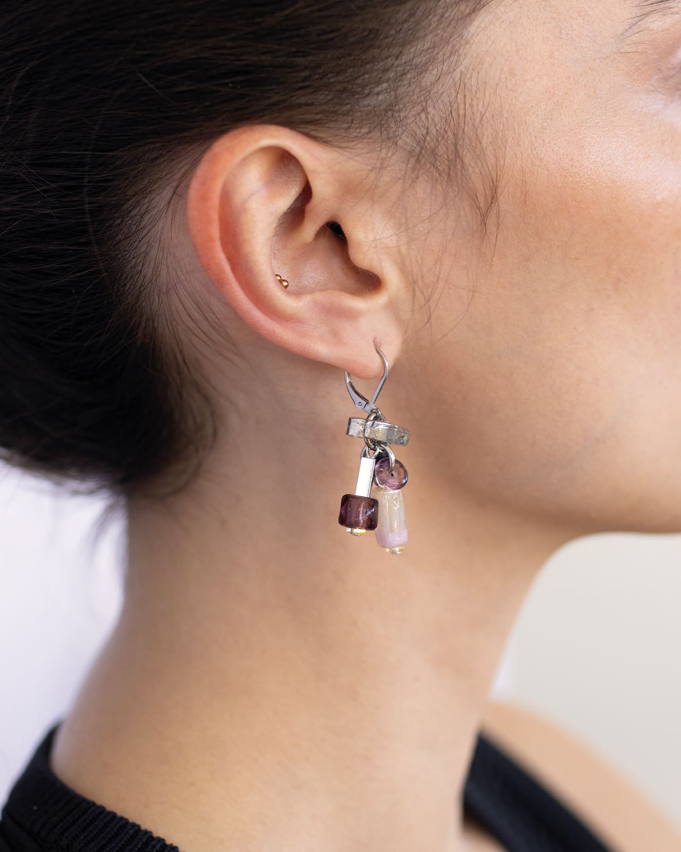 Boucles d'oreilles Juncus Argent