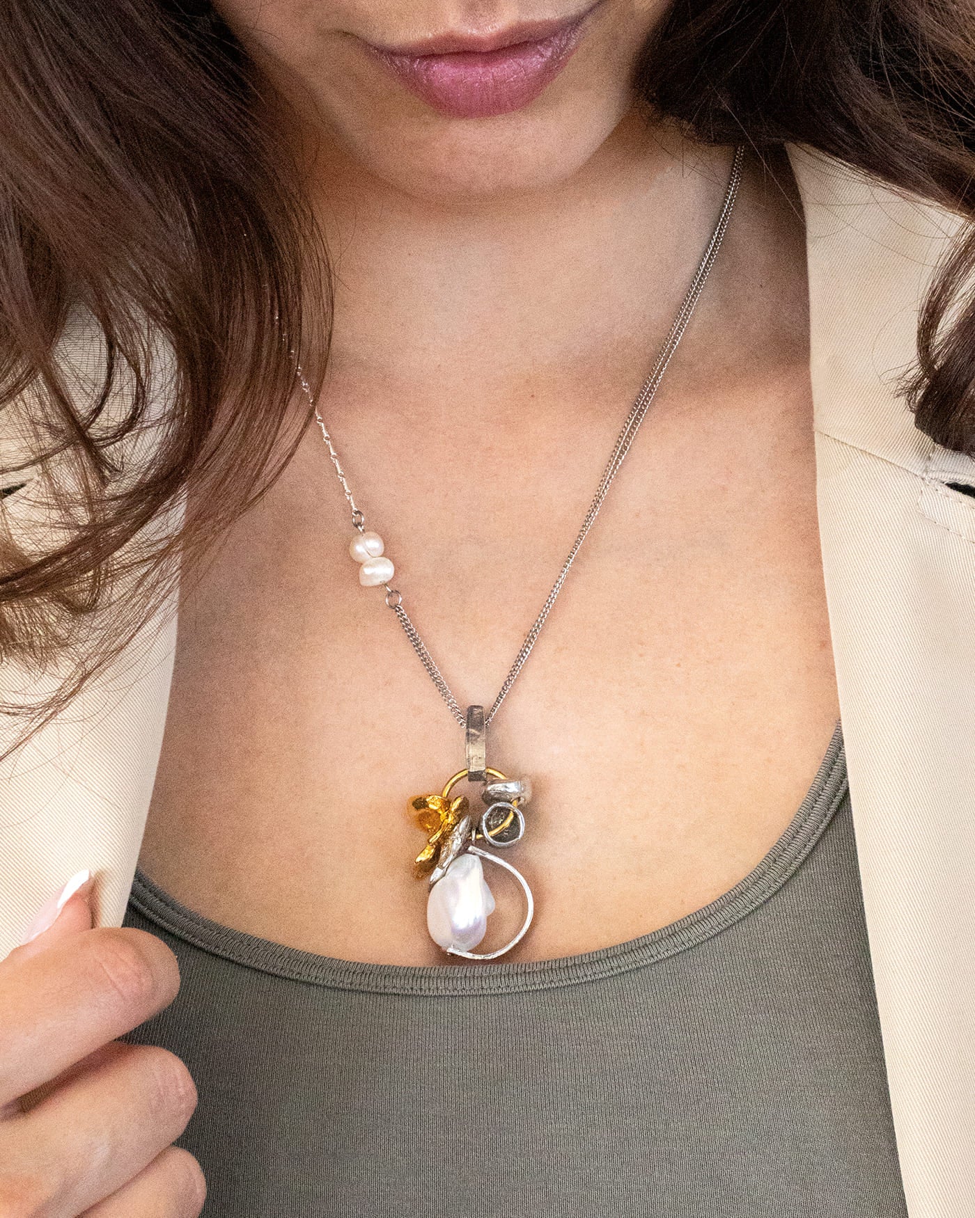 Collier Morya Deux tons