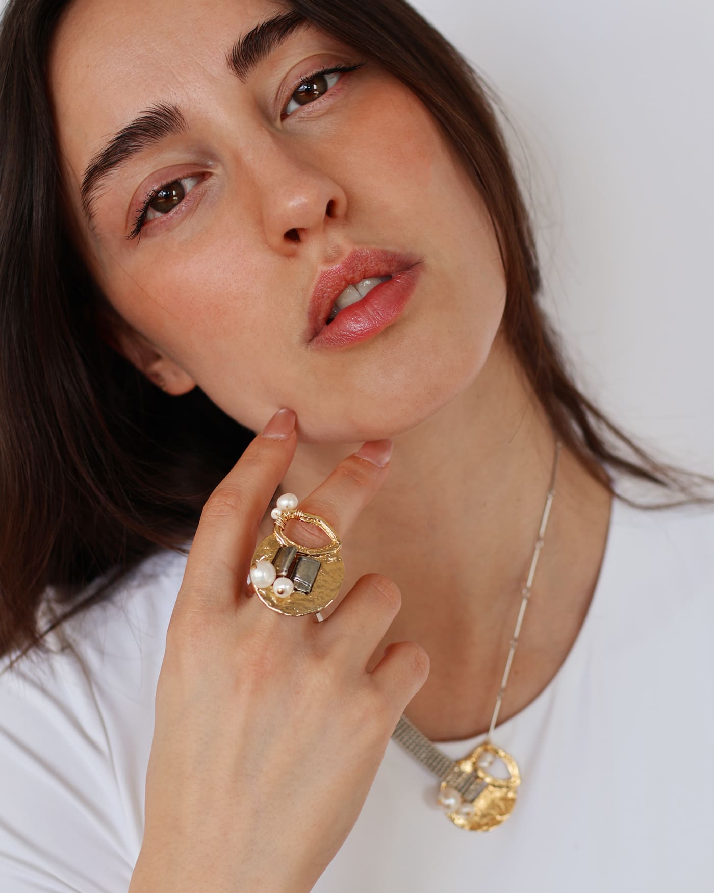 Romain Two-tone Ring