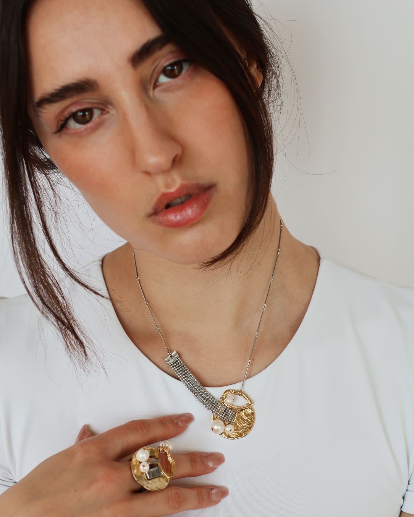 Collier Yvette Deux tons