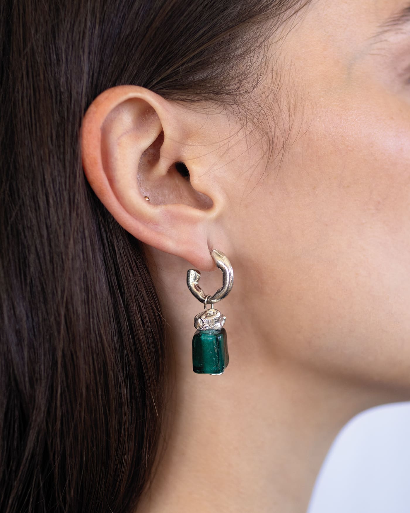Boucles d'oreilles Melune Argent