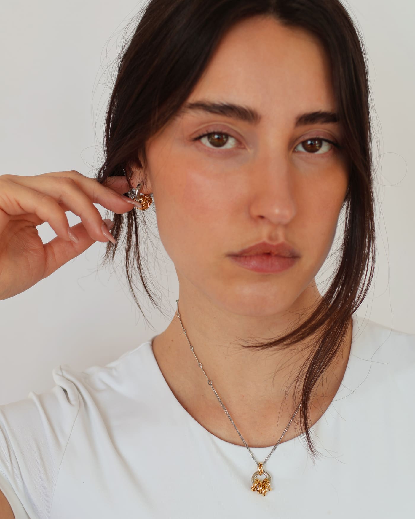 Jepo Two-tone Earrings