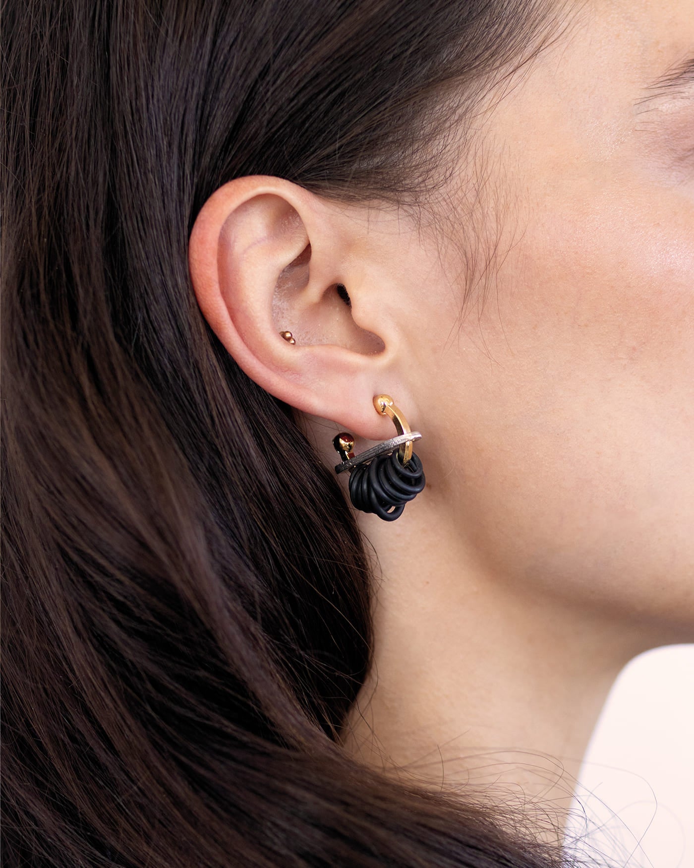 Boucles d'oreilles Jellya Deux tons