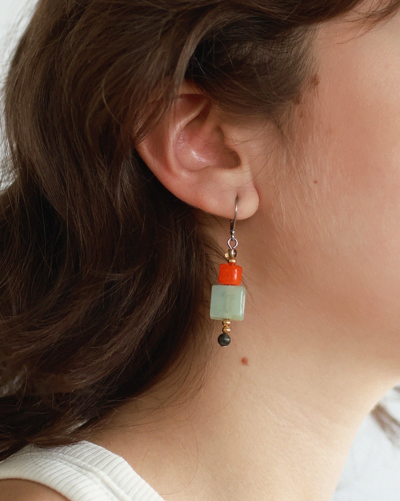 Foramen two-tone earrings