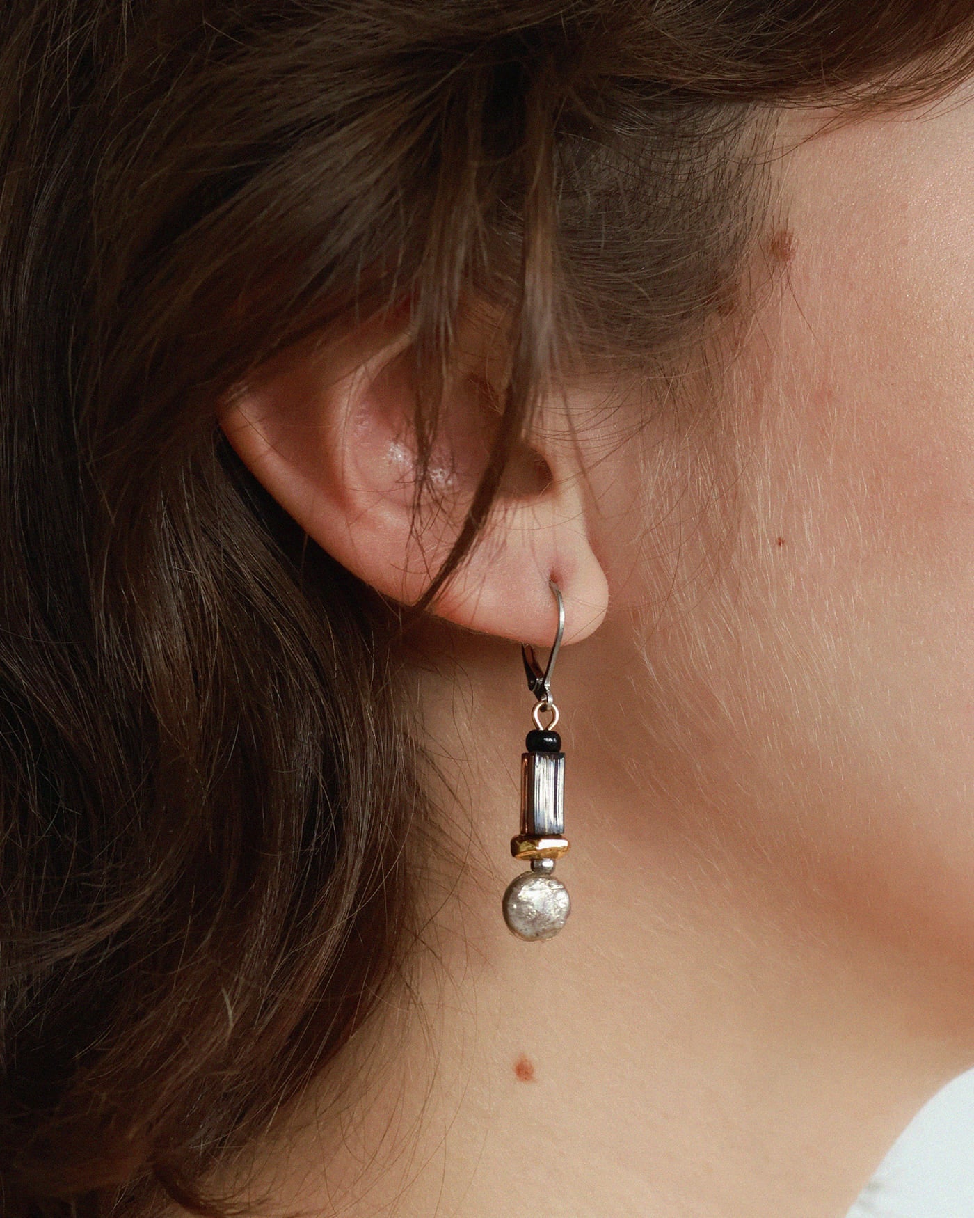 Boucles d'oreilles Diya Deux tons