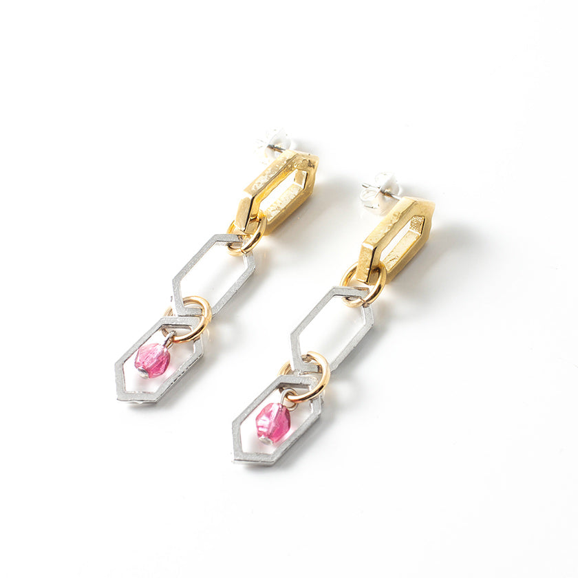 Boucles d'oreilles Mamanuca Deux tons