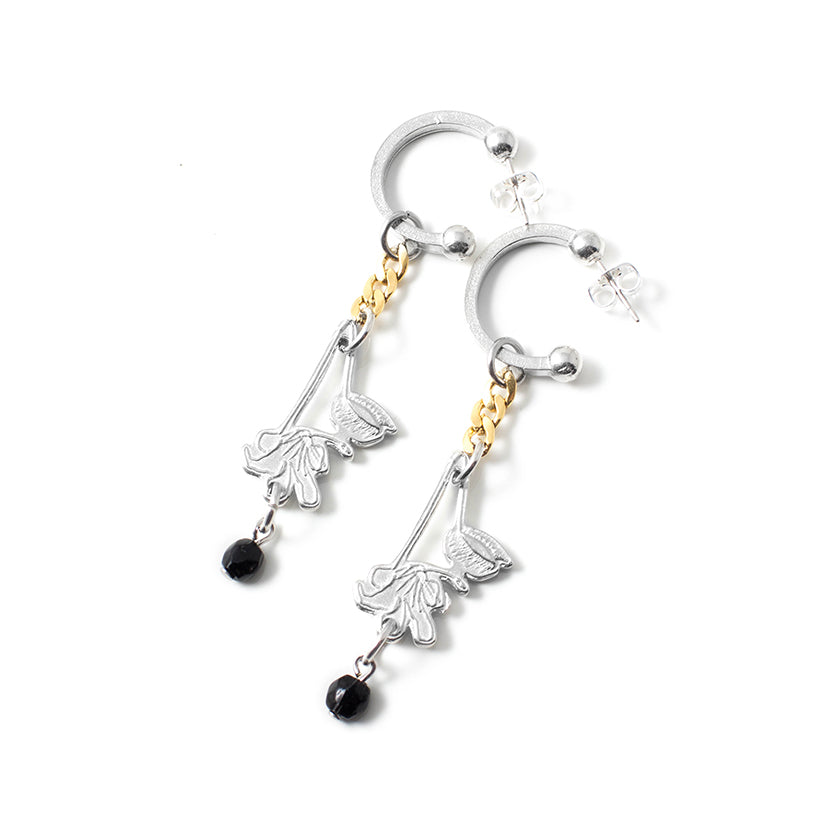 Naxos two-tone earrings