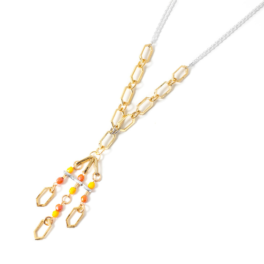 Lima two-tone necklace