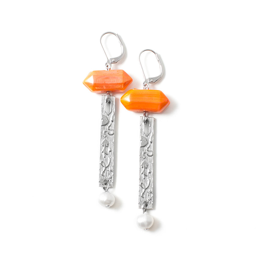 Nara silver earrings