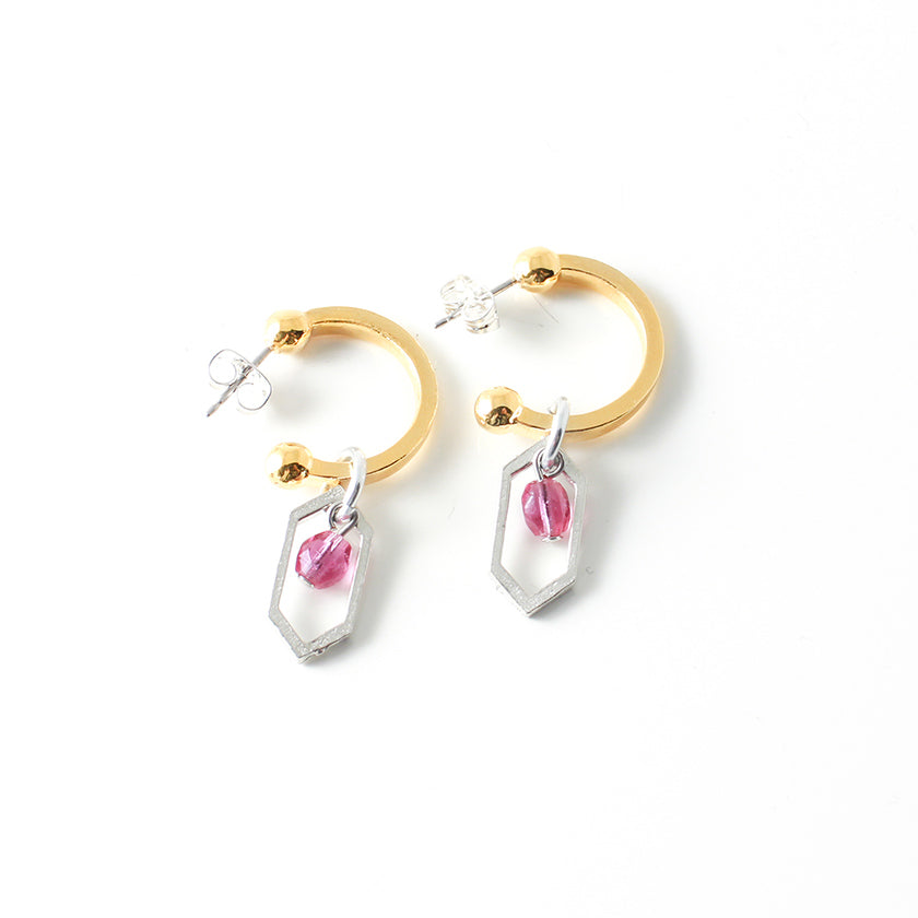 Medan two-tone earrings