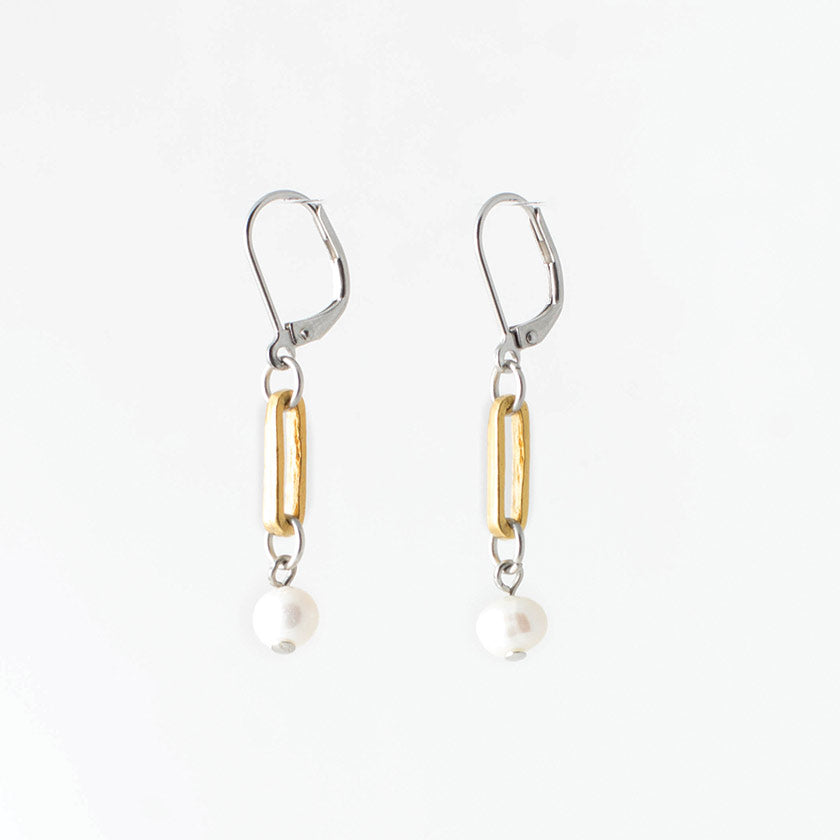 Boucles d'oreilles Akiko Deux tons