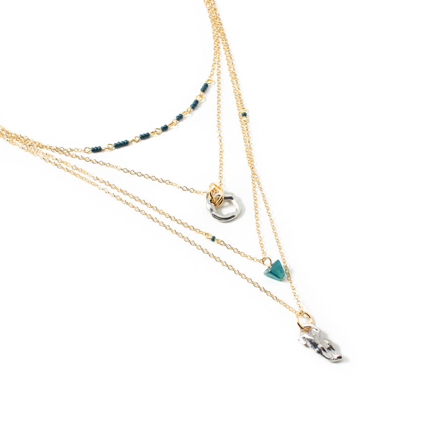 Kwal two-tone necklace