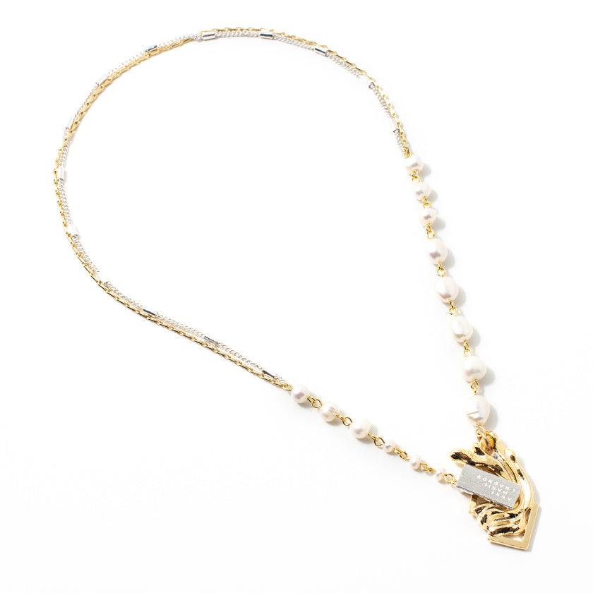 Gony two-tone necklace