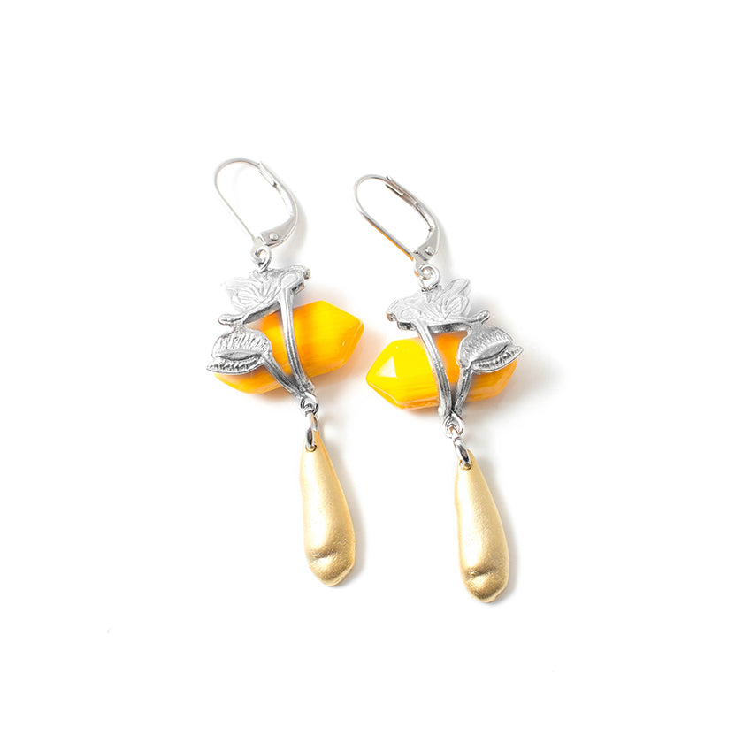 Boucles d'oreilles Moorea Deux tons